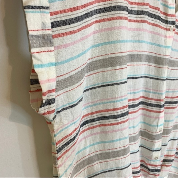 Weatherproof Vintage Tie Front Linen Blend Top - Picture 14 of 15